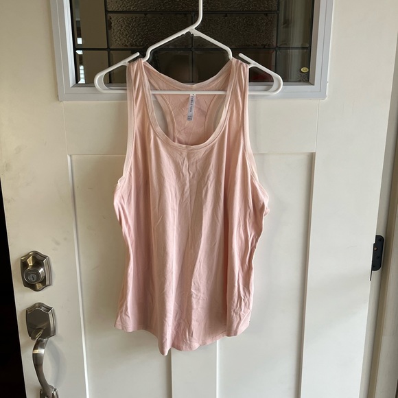 FABLETICS light pink racerback mesh trim workout tank top - Picture 1 of 4